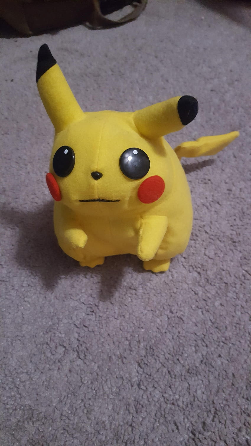 Check out my derpy Pikachu that I won at a fest in Germany. I've had him for 19 years. HD phone wallpaper