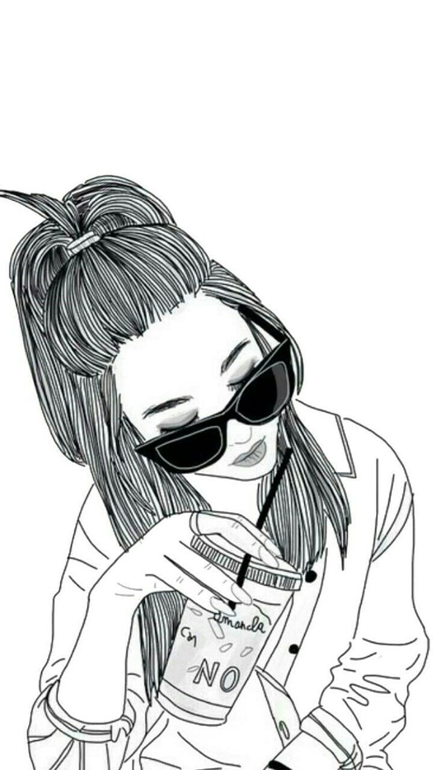 Rap swag girl stock illustration. Illustration of comic - 134497214