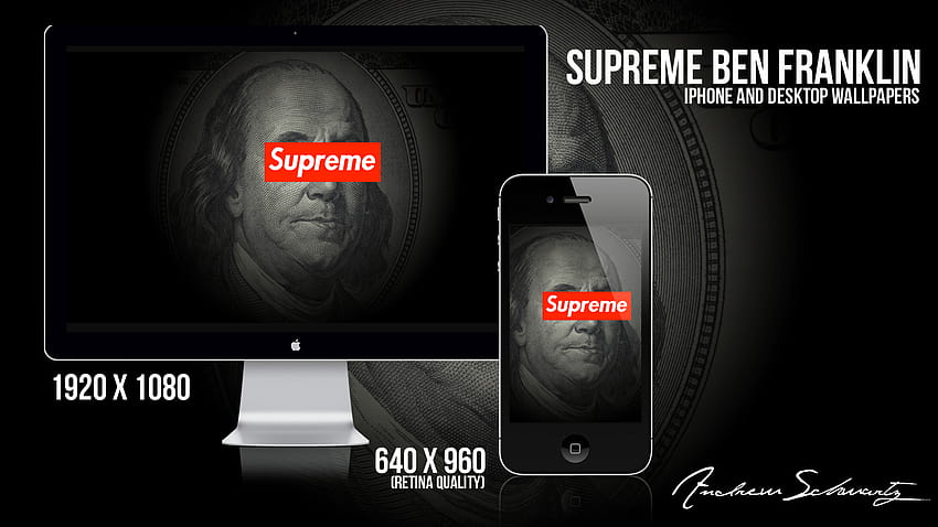 Supreme Ben Franklin By Acvschwartz Supreme Iphone 5 Hd Wallpaper Pxfuel