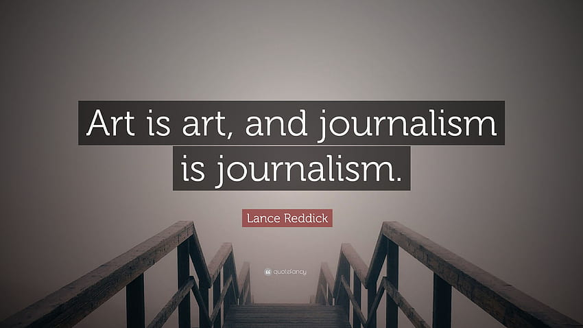 Lance Reddick Quote: “Art is art, and journalism is journalism.” HD wallpaper