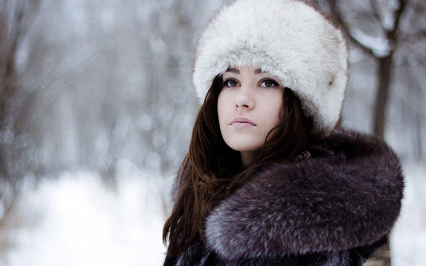 Beautiful Portrait Girl Winter Snow, girl and winter HD wallpaper | Pxfuel