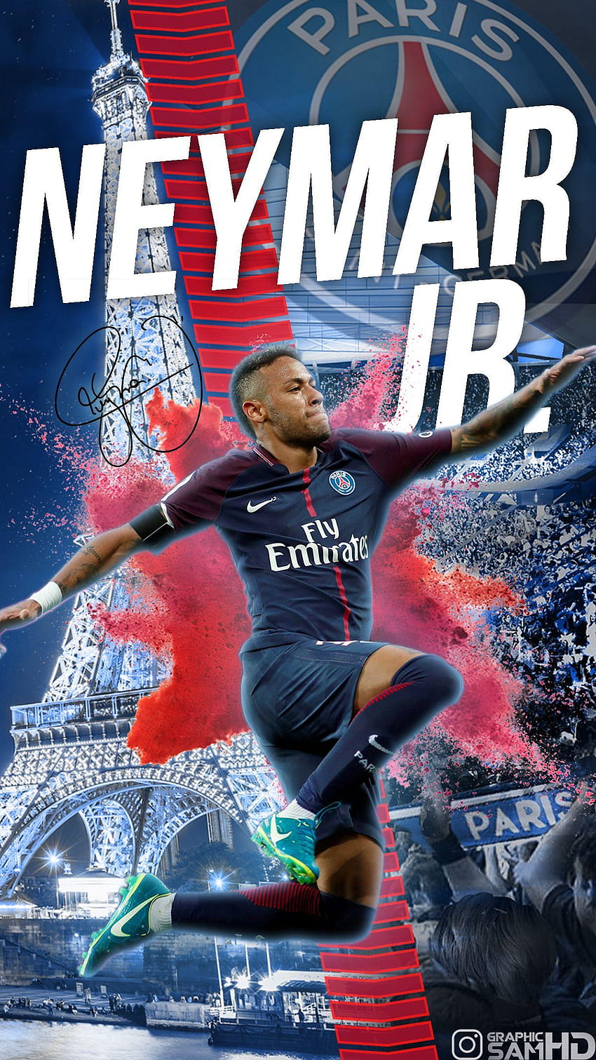 Neymar Jr PSG Phone 2017/2018, neymar psg HD phone wallpaper