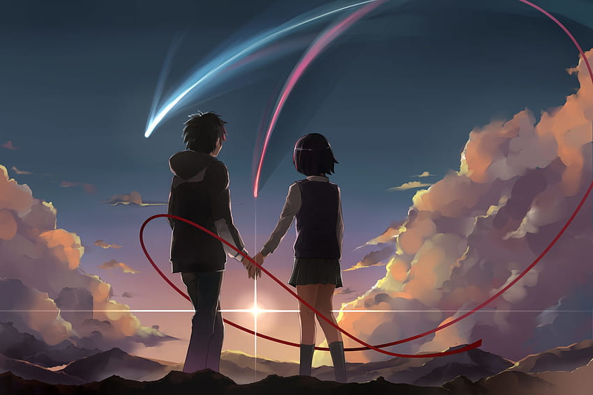 753378 Title Anime Your Name, red string of fate HD wallpaper