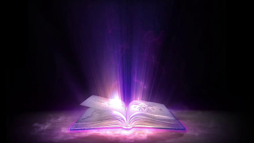 Animowana magiczna książka, magiczne światło Tapeta HD