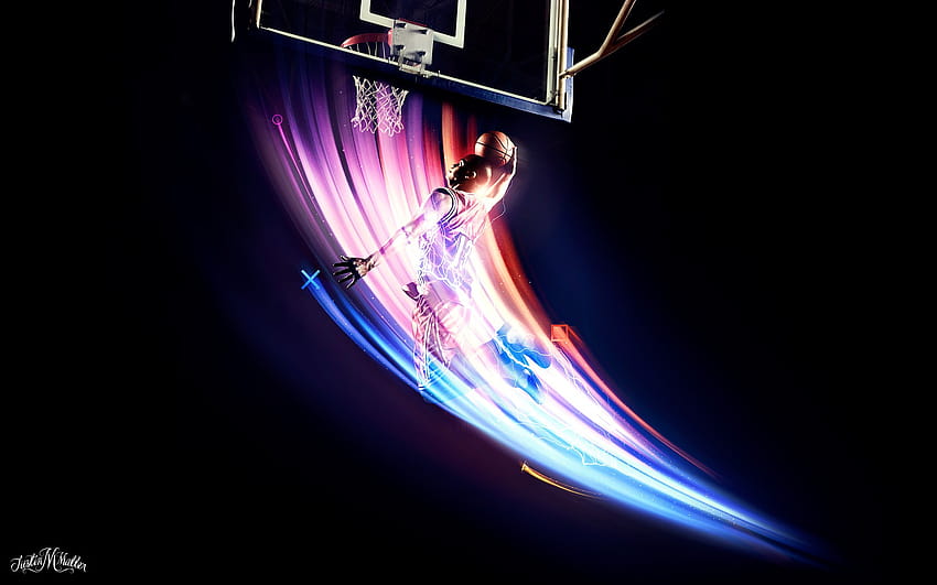 : sports, night, neon, space, circle, basketball, NBA, laser, light, color, lighting, shape, flame, darkness, 1920x1200 px, computer , atmosphere of earth 1920x1200 HD wallpaper