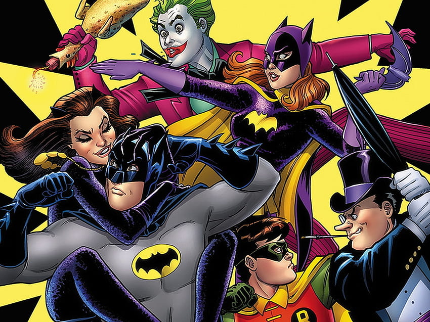 Batgirl Batman Catwoman Joker Penguin Dc Comics Robin Dc Comics HD wallpaper