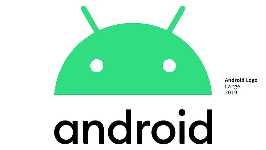 Nuovo logo Android e aggiornamento del marchio per il 2019, logo Sfondo HD