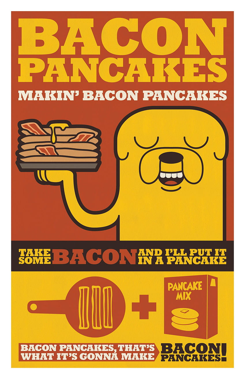 waktu petualangan bacon pancake – Terbaik wallpaper ponsel HD
