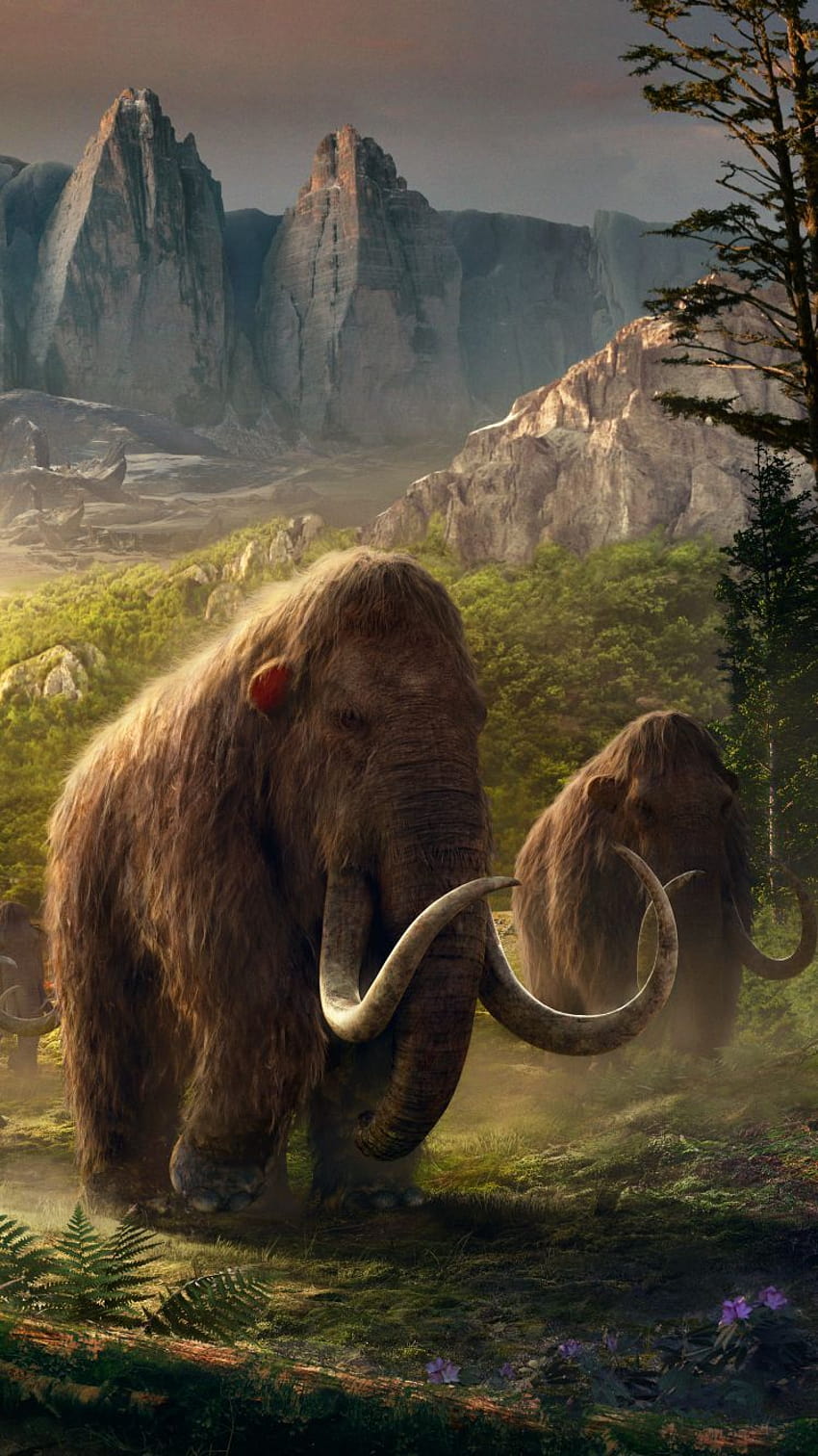 Tarih öncesi, yünlü mamut HD telefon duvar kağıdı