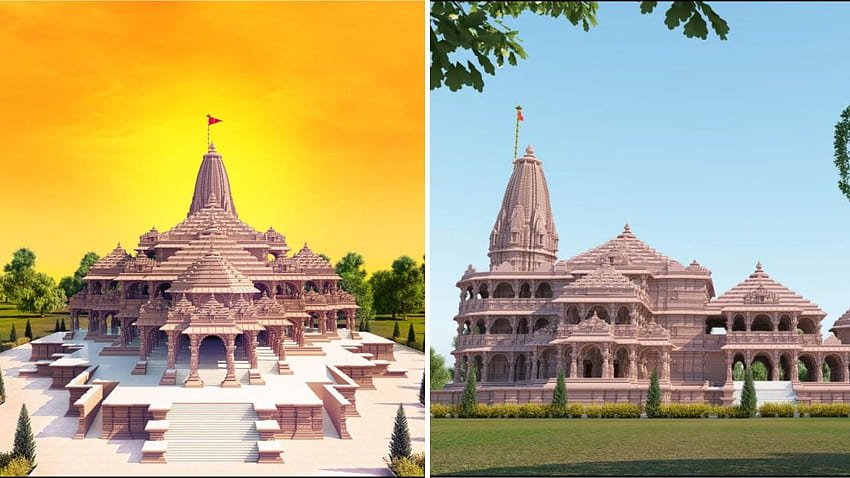 This Is How The Iconic Ram Temple In Ayodhya Will Look Like. Inside HD wallpaper