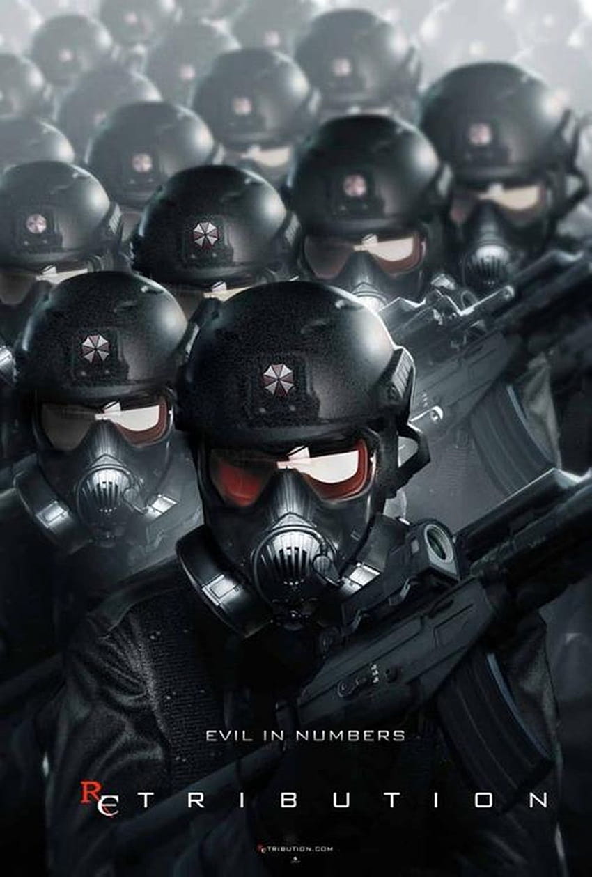 40 posters de Resident Evil 5, soldados de la corporación paraguas fondo de pantalla del teléfono