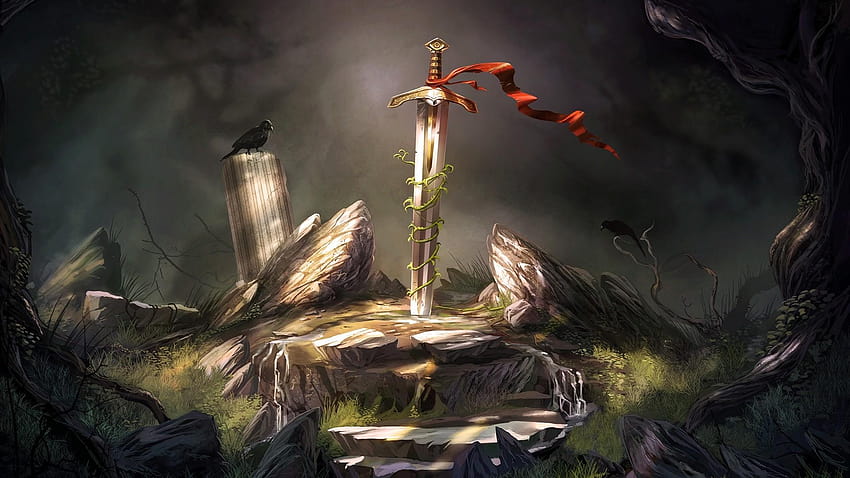 Espada Excalibur, la espada en la piedra fondo de pantalla