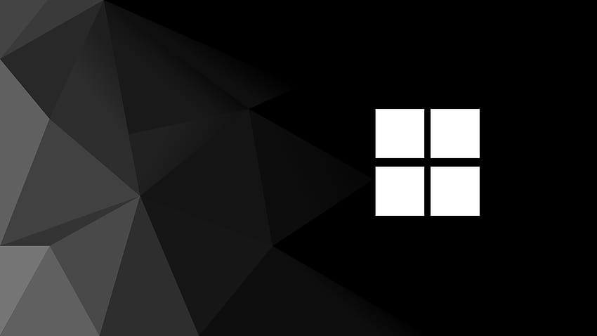 ポリゴン ウルトラ、Windows 11 ブラック 高画質の壁紙