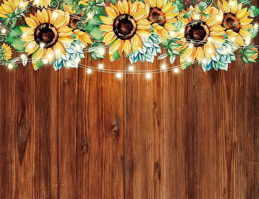 Amazon : LB 9x6ft Sunflower Backdrop Summer Floral on Rustic Wooden Board graphy Backdrops Vintage Brown Wood Backgrounds for Kids Birtay Baby Shower Party Booth Studio Props : Camera &, summer daisy sunflower floral HD wallpaper