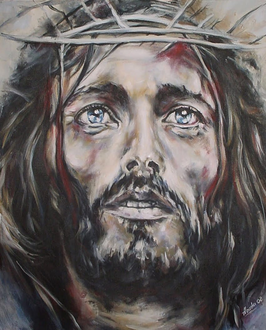 Buy Jesus of Nazareth Drawing Custom Jesus Christ Charcoal Portrait  Christian Art Baptism Gift Online in India - Etsy