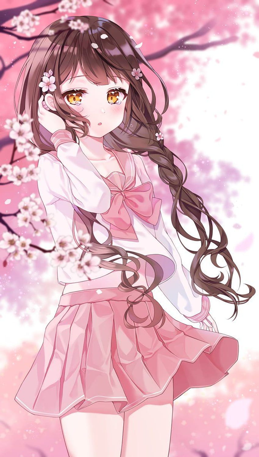 Oops Anime, aesthetic pink gamer girl HD phone wallpaper
