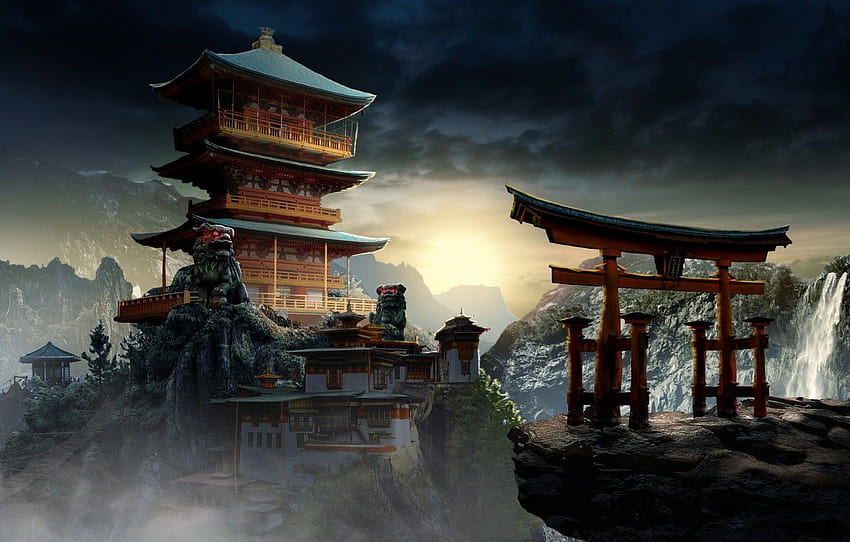 Chinese Temple posted by ...cute HD wallpaper