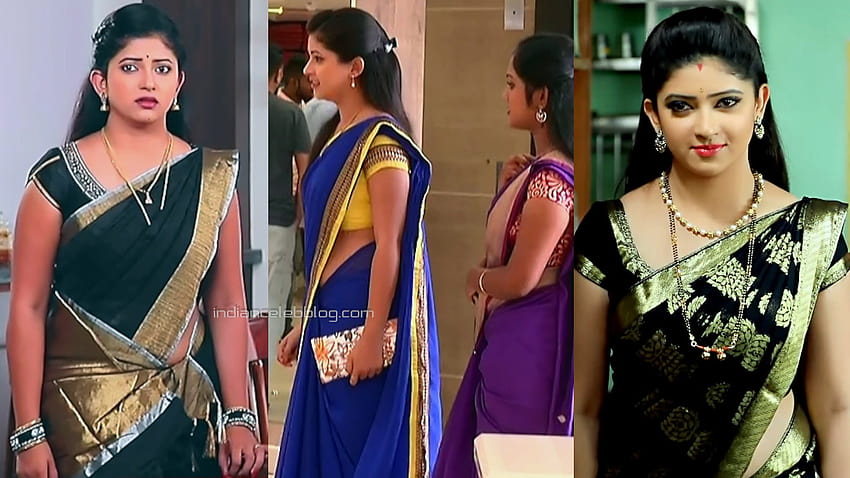 Pallavi gowda kannada tv serial actress hot saree pics caps. – indiancelebblog HD wallpaper
