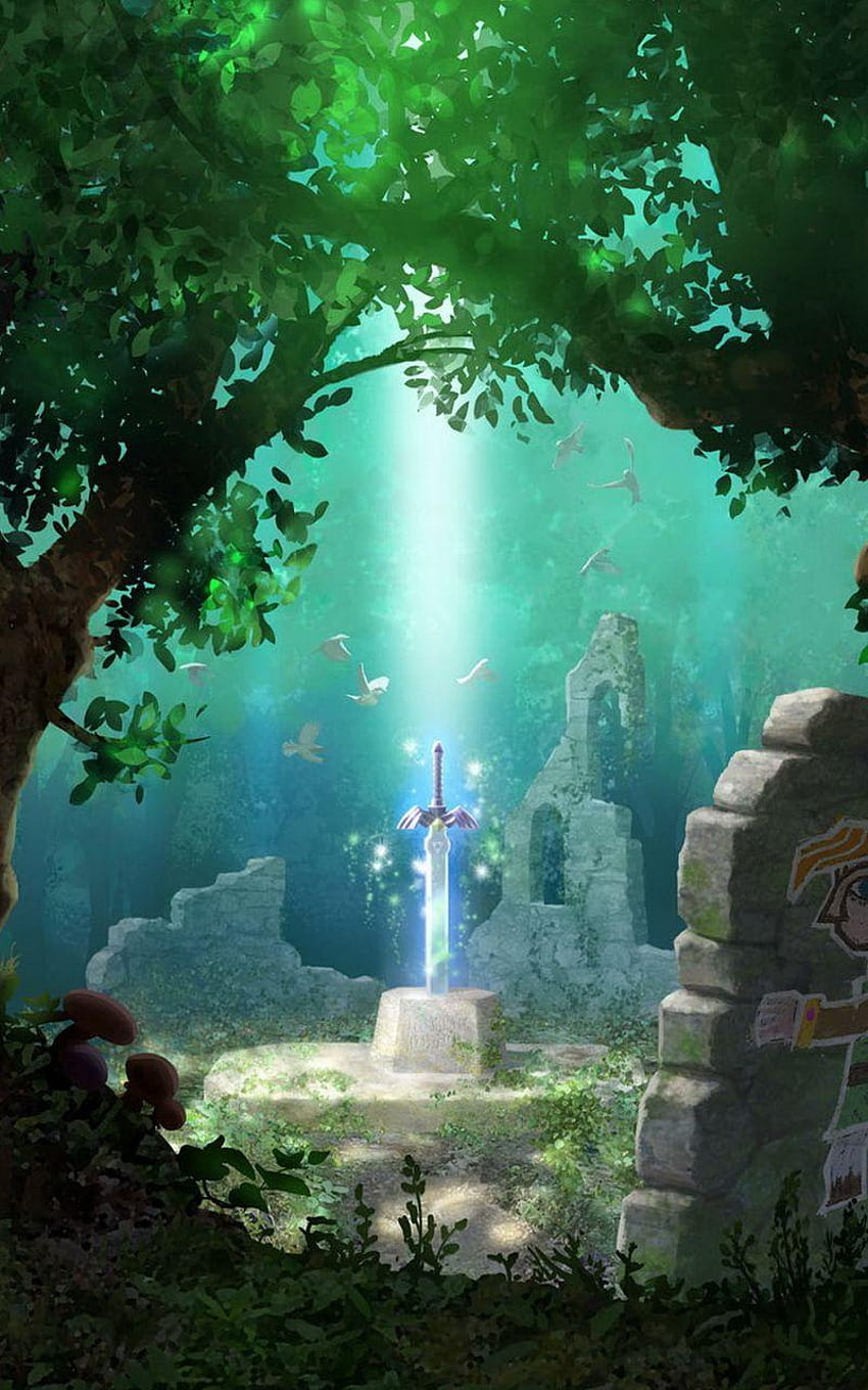 Legenda Zelda, android zelda wallpaper ponsel HD