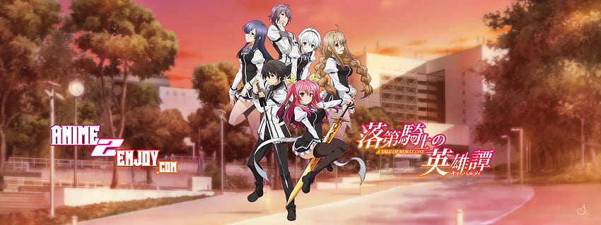 : anime, Rakudai Kishi No Cavalry, Stella Vermillion, Ayatsuji Ayase, Ikki Kurogane, ART, screenshot 2048x768 HD wallpaper
