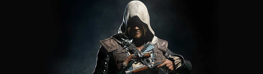 Assassins Creed Black Flag Edward Kenway Monitor doble fondo de pantalla