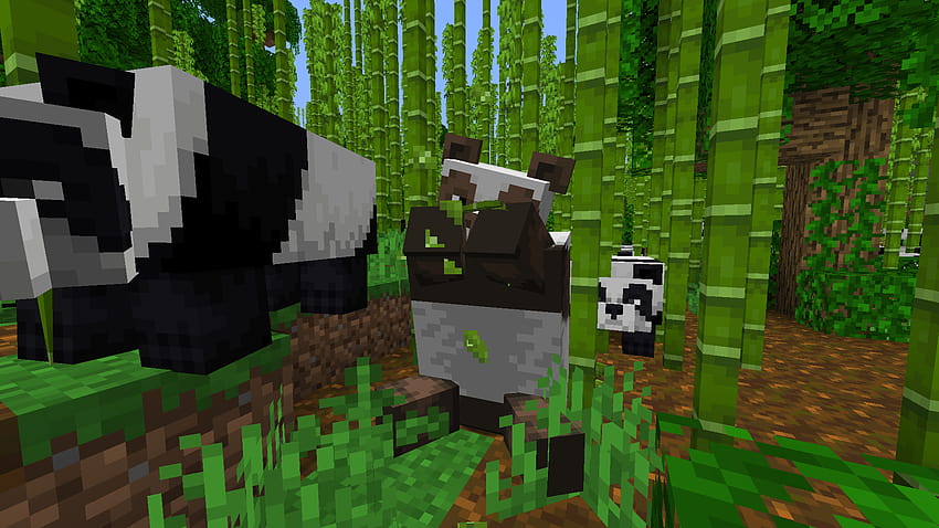 Saya menemukan Panda Coklat! : Minecraft, minecraft panda Wallpaper HD