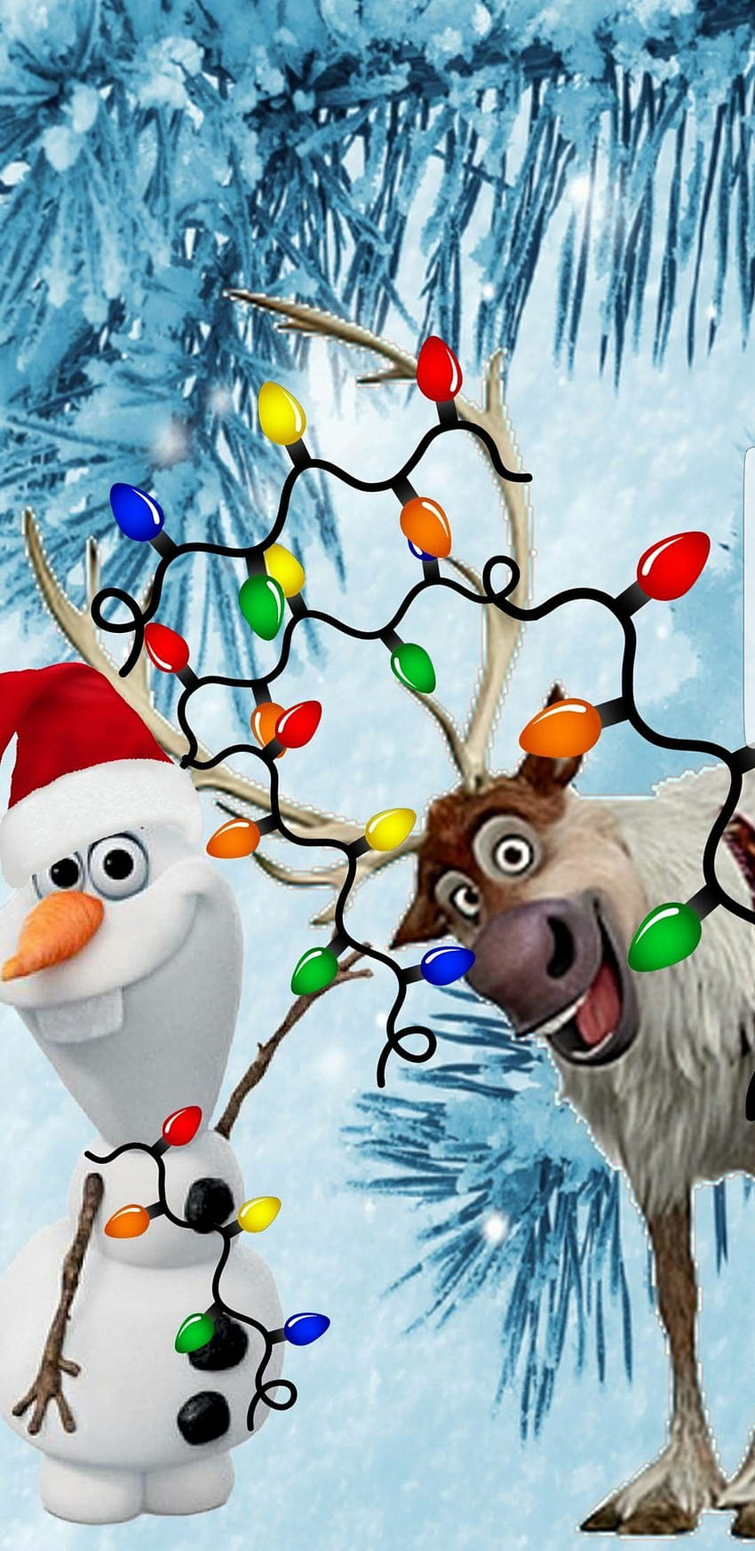 frozen christmas disney HD phone wallpaper