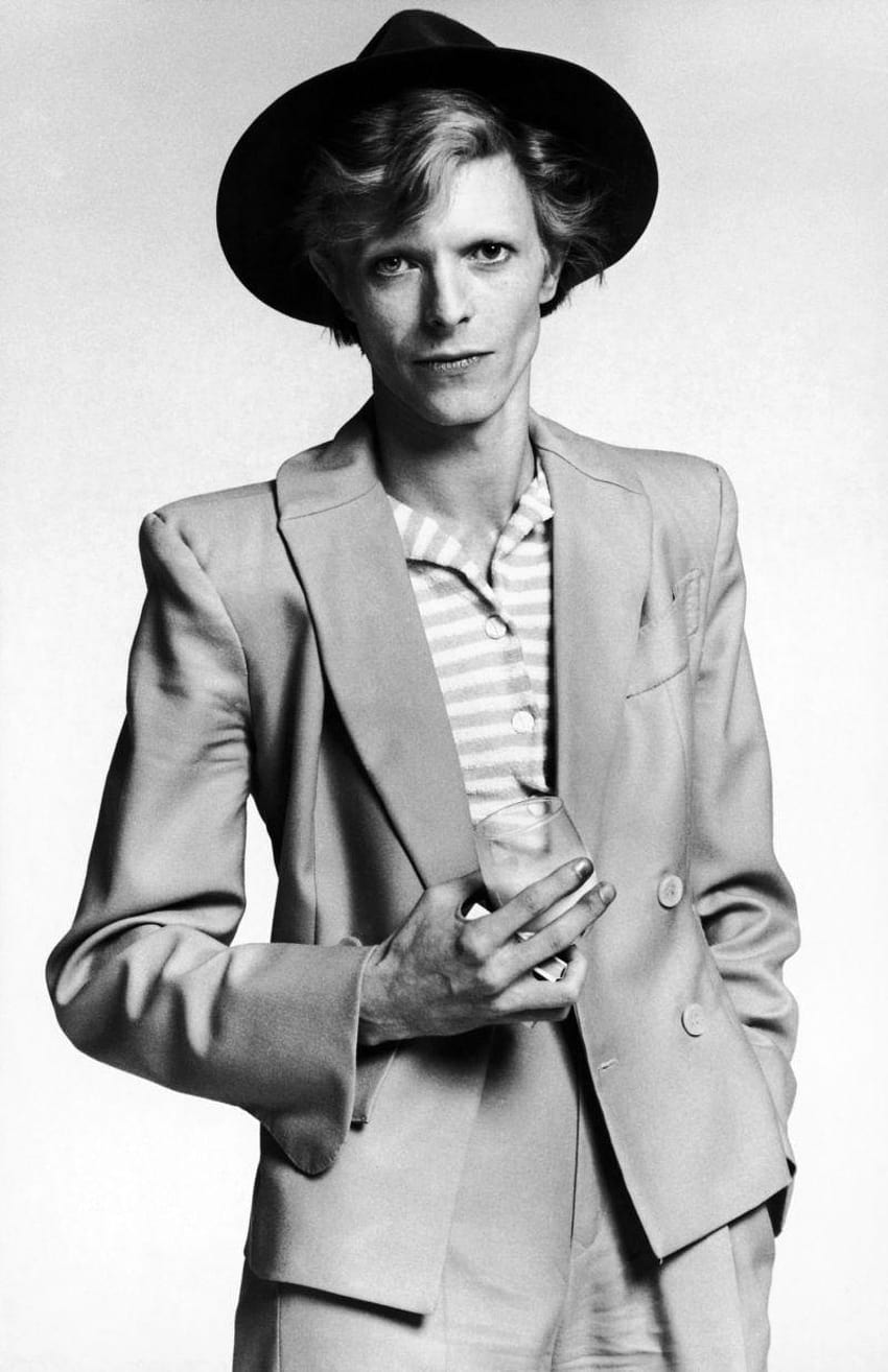 David Bowie David Bowie와 배경, 얇은 흰색 공작 HD 전화 배경 화면