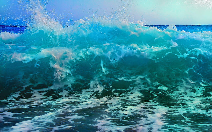 321 Wave, Ocean Waves Hd Wallpaper 