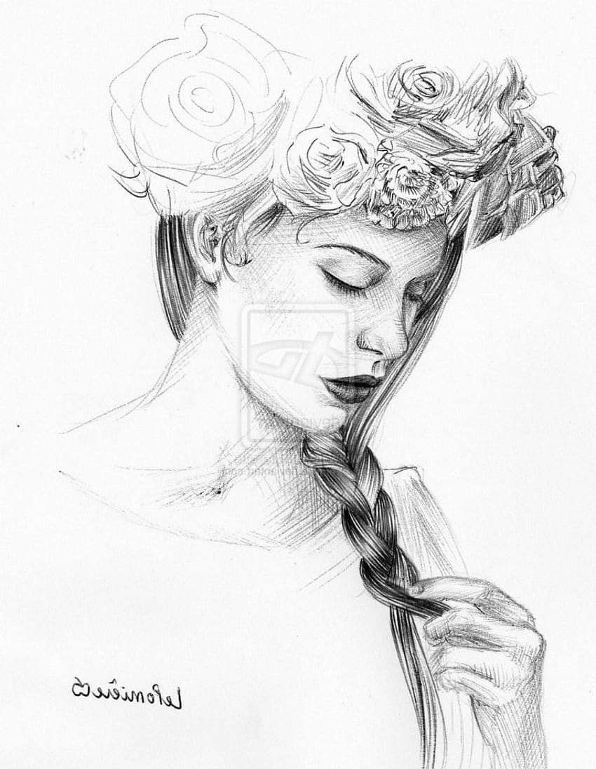 Sad Girl Drawing at GetDrawings, sad girl drawing tumblr HD phone wallpaper
