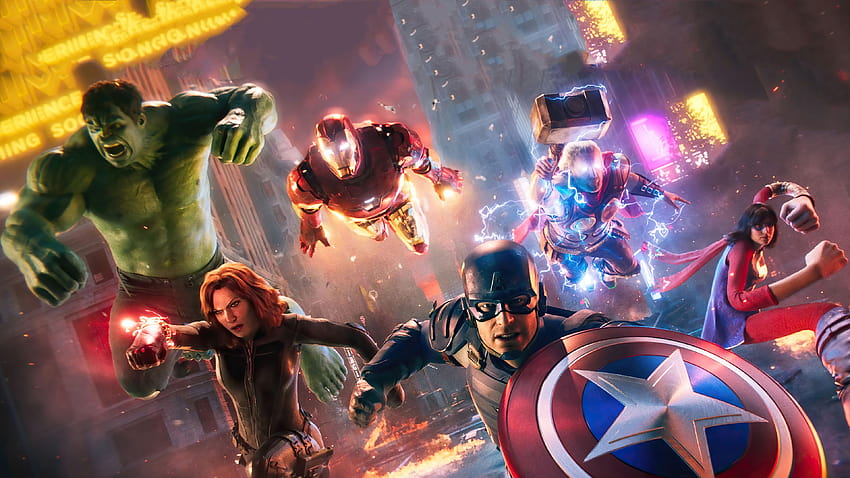 Marvel's Avengers , Marvel Superheroes, PlayStation 4, PlayStation 5, Xbox One, Games, avengers ipad HD wallpaper