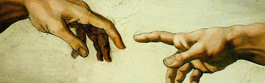 dipinti, mani, Michelangelo, La creazione di Adamo, michelangelo adam Sfondo HD