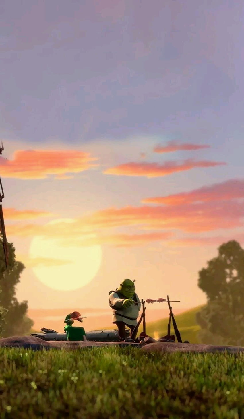 Shrek und Esel HD-Handy-Hintergrundbild