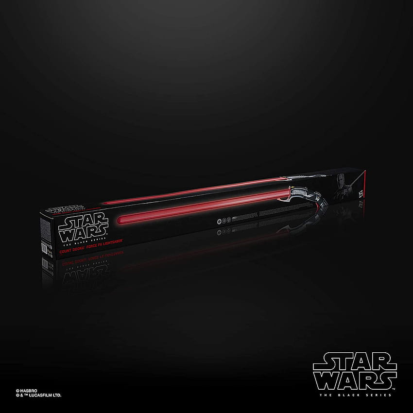 Star Wars The Black Series Count Dooku Force FX Lightsaber with LEDs and Sound Effects, Collectible Roleplay Item, Ages 14 and Up, darth tyranus lightsaber HD phone wallpaper