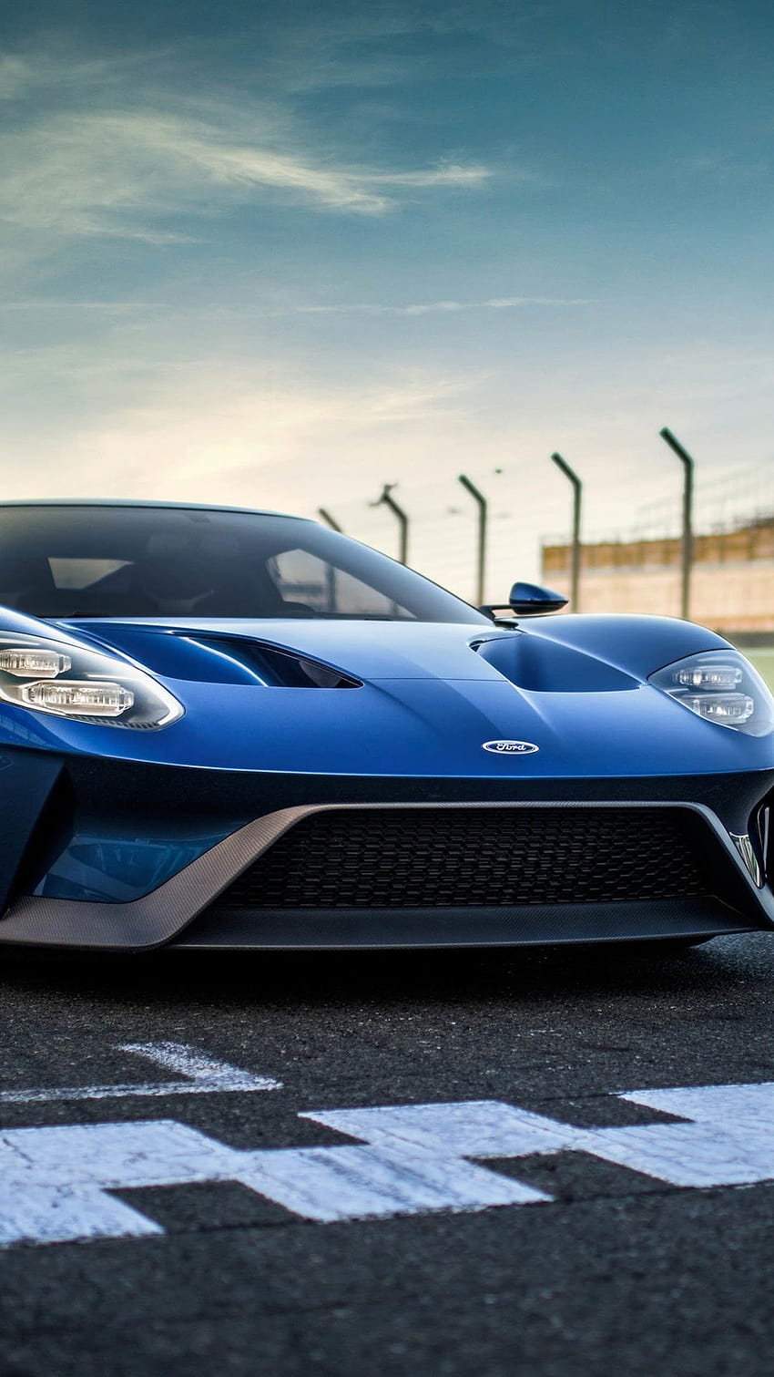 Ford GT II blue supercar front view 1080x1920 iPhone 8/7/6/6S Plus, ford gt iphone HD phone wallpaper