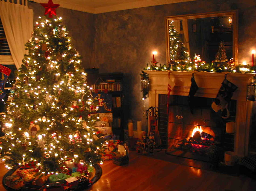 벽난로 : Fireplace Gifs Merry Christmas Lizardmedia Co From Our, 크리스마스 굴뚝 HD 월페이퍼