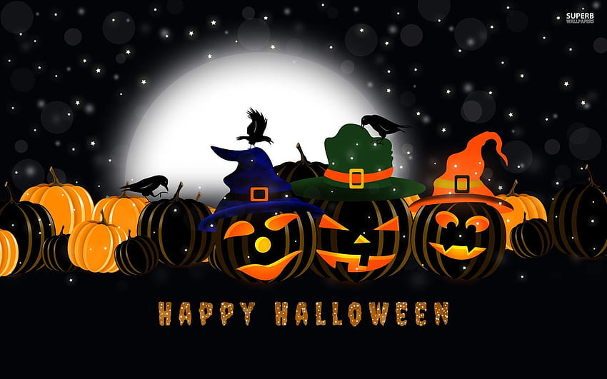 Kreskówka Wesołego Halloween, wesołej kreskówki Halloween Tapeta HD