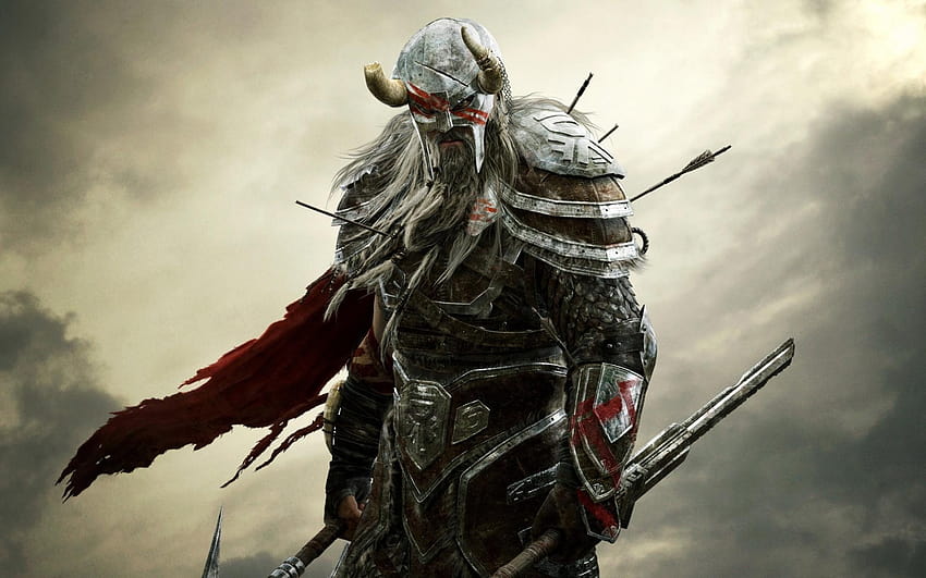 Guerreiro Viking, guerreiro sozinho papel de parede HD