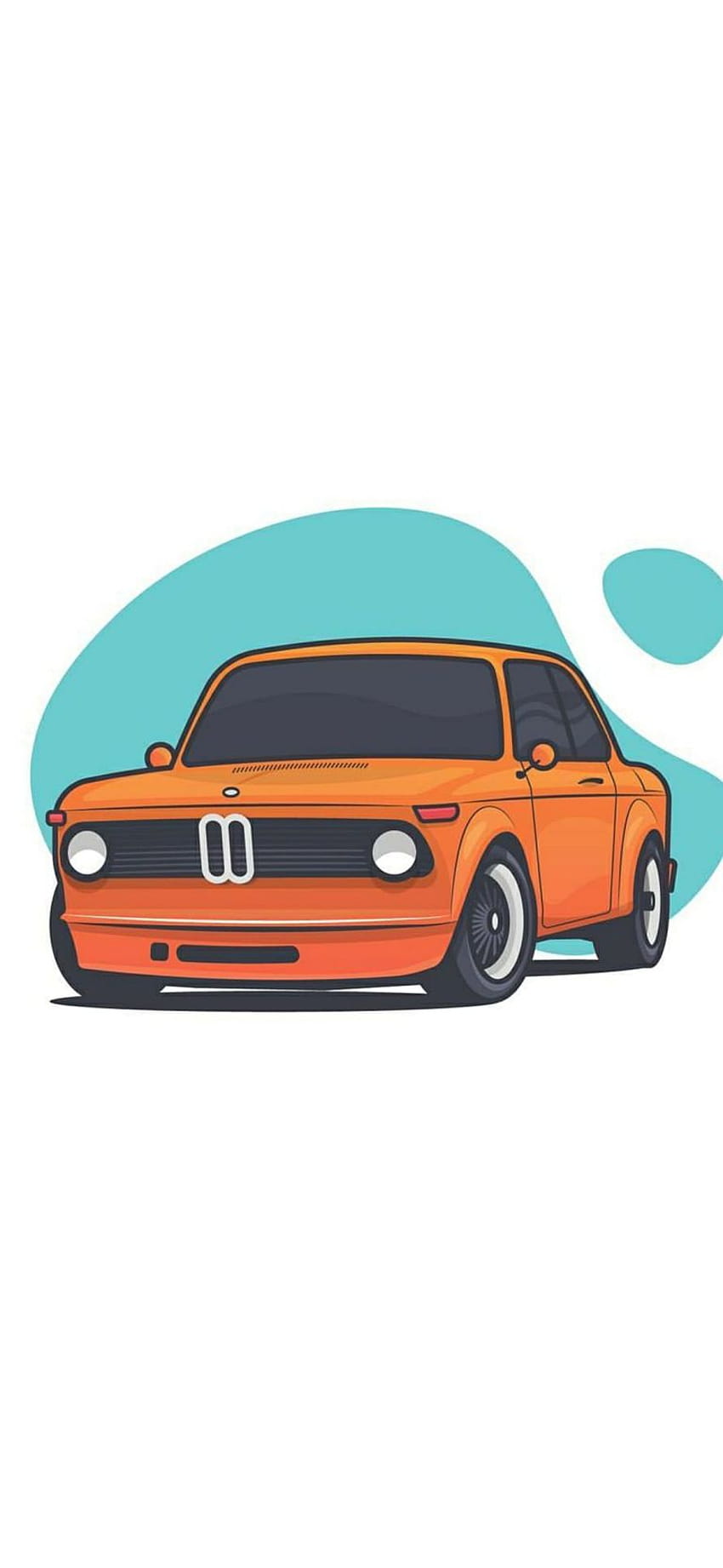 BMW auto d'epoca minimalista Android Sfondo del telefono HD