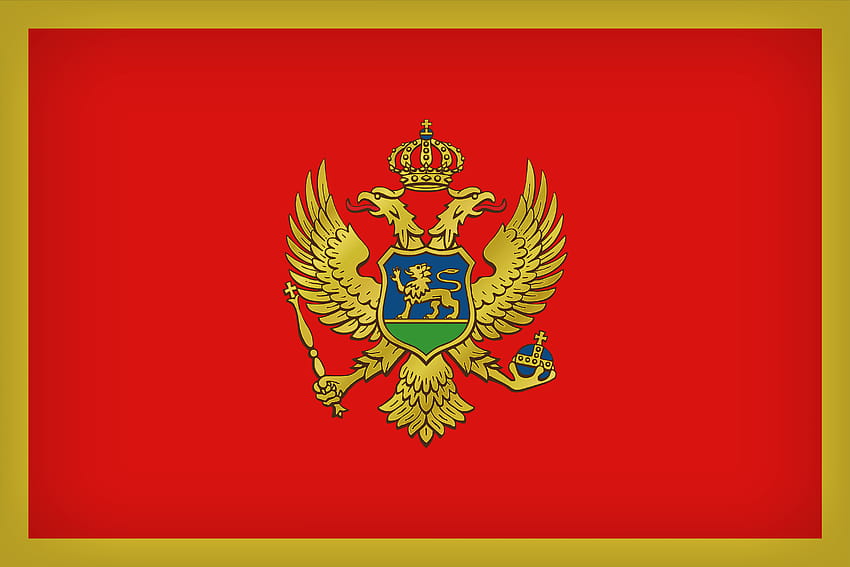 Голямо знаме на Черна гора, знаме на Черна гора HD тапет