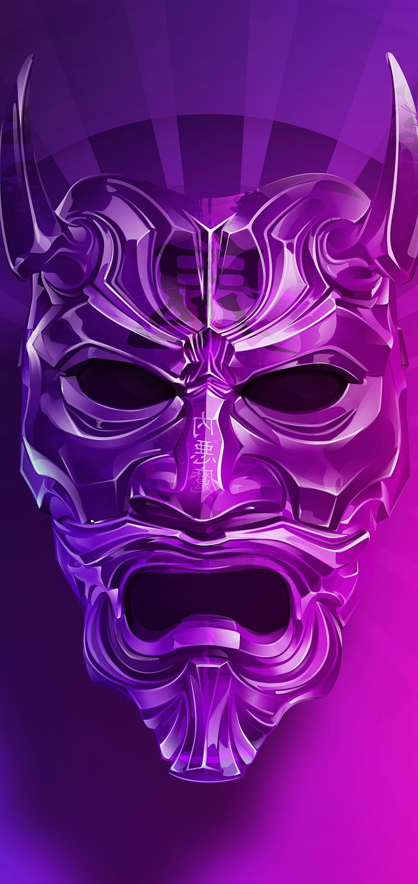 Horns, Butterflies, Oni, Devil Mask HD phone wallpaper | Pxfuel