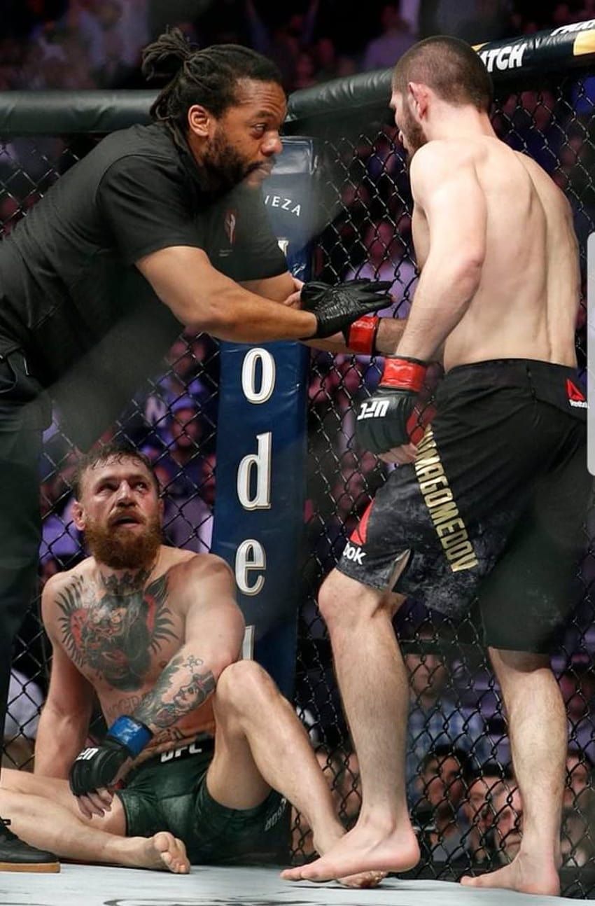 Spoiler] Fani MMA Khabib Nurmagomedov vs Conor McGregor UFC Championship Fight! A jest warte tysiąca słów, McGregor vs Khabib Tapeta na telefon HD