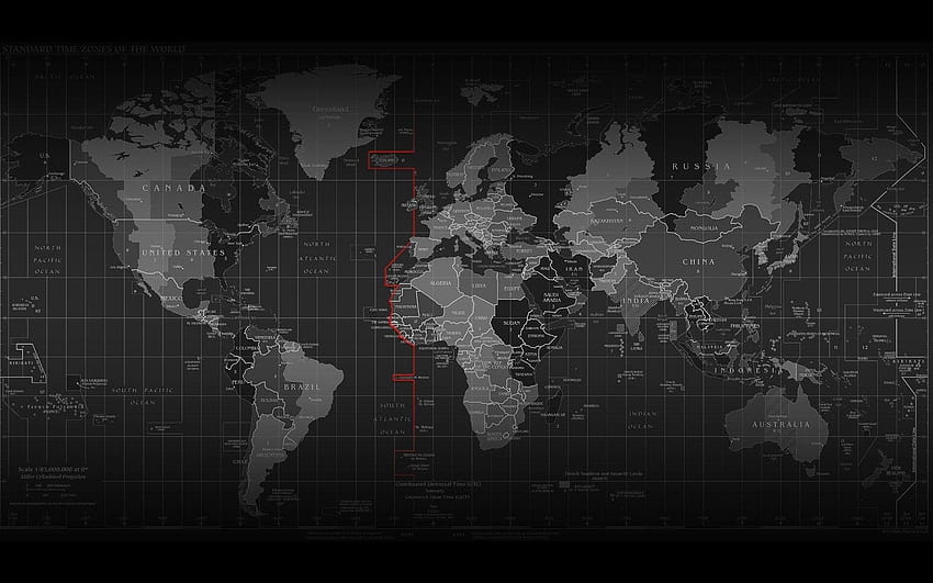 Mapa-múndi com cidades Copiar mapa-múndi escuro Atlas de países, mapas-múndi com países papel de parede HD