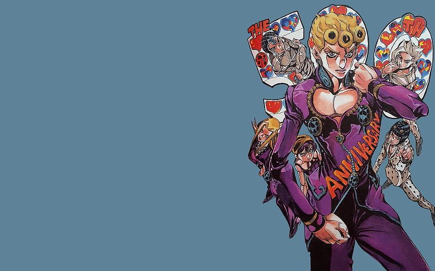 Jojolion Hirohiko Araki Manga Vento Aureo Anime Jojo's Bizarre Adventure: Golden Wind Jojo's Bizarre Adventure Giorno Giovanna HD wallpaper