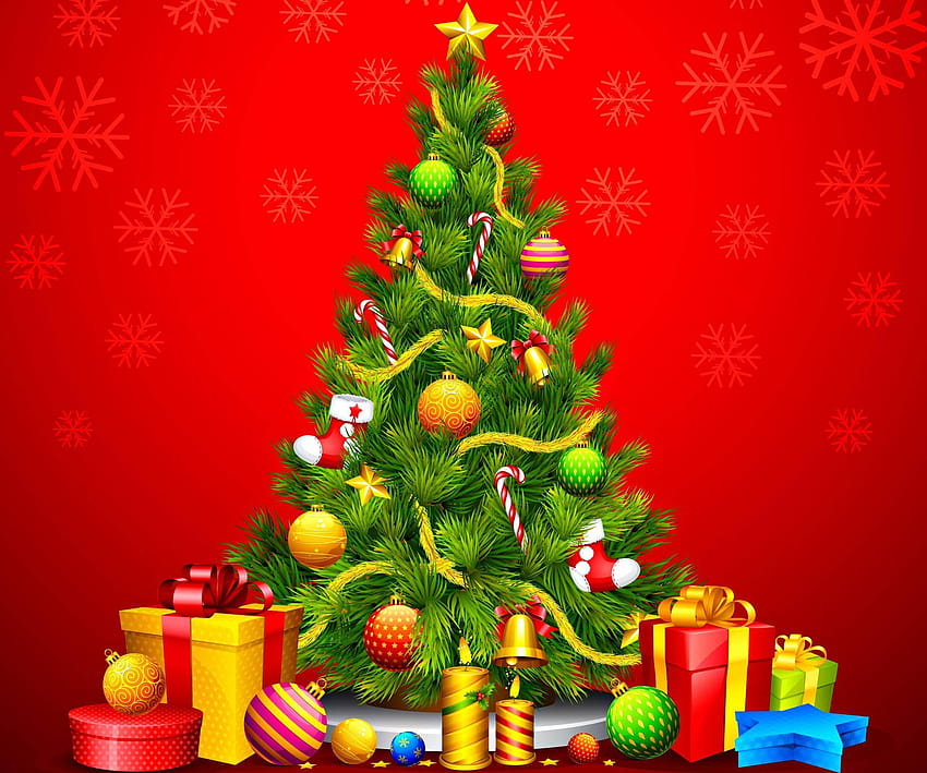 Inspirational Animated 3d Christmas, christmas red and green HD wallpaper