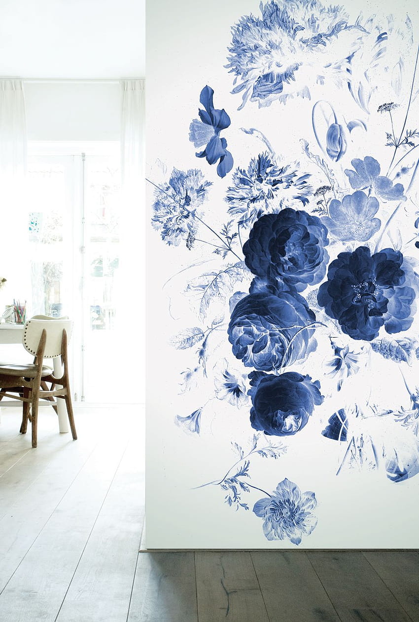 Fotobehang Royal Blue Flowers, koop HD phone wallpaper