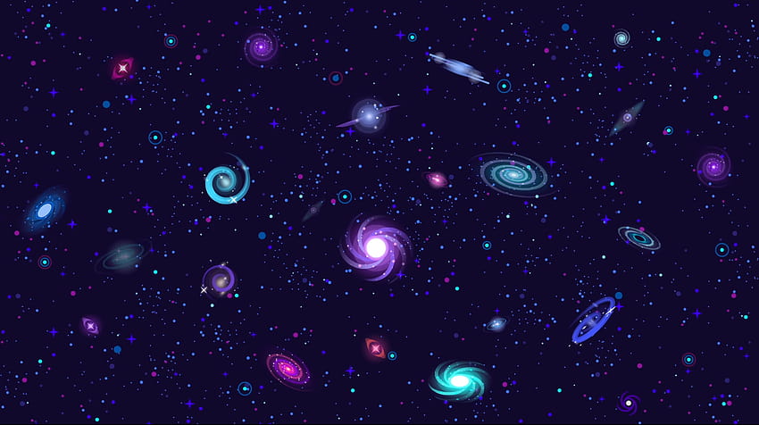 Kurzgesagt Galaxy [1680 x 941] HD wallpaper