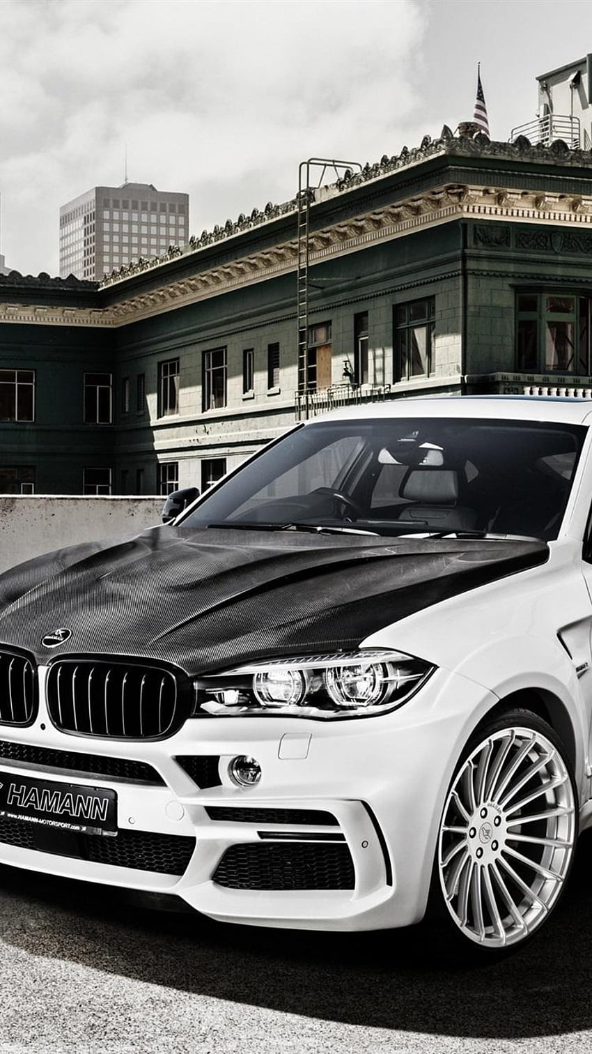 Hamann BMW X6M F16 car, black white crossover 750x1334, bmw x6 iphone HD phone wallpaper