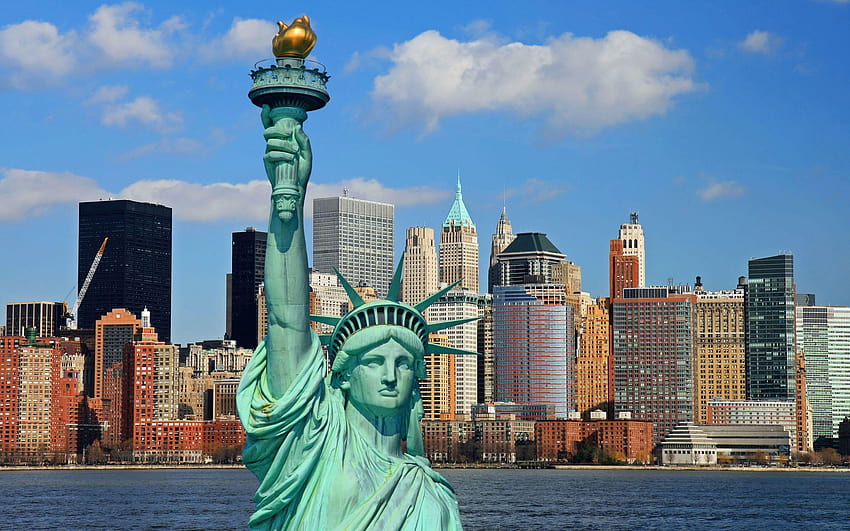 New York City Statue Of Liberty HD wallpaper