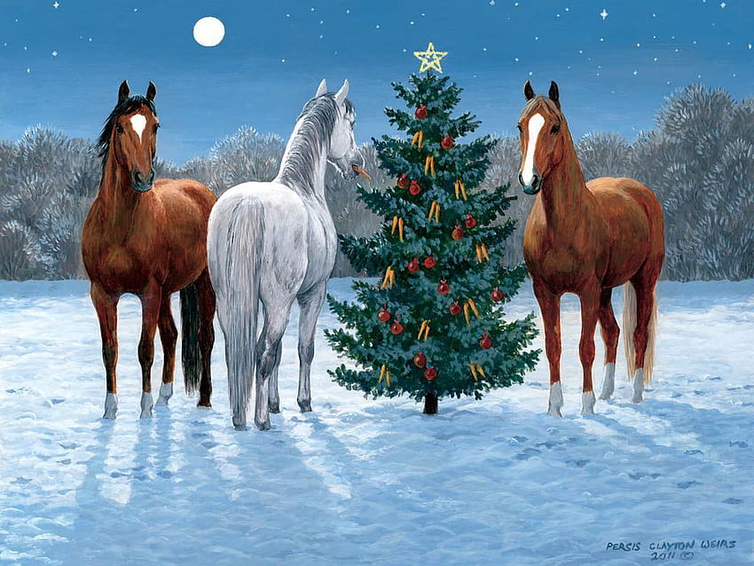 Lang able : December 2013, Horses in the Mist. http://www.lang/media/wysiwyg/ /Dec…, christmas horse HD wallpaper